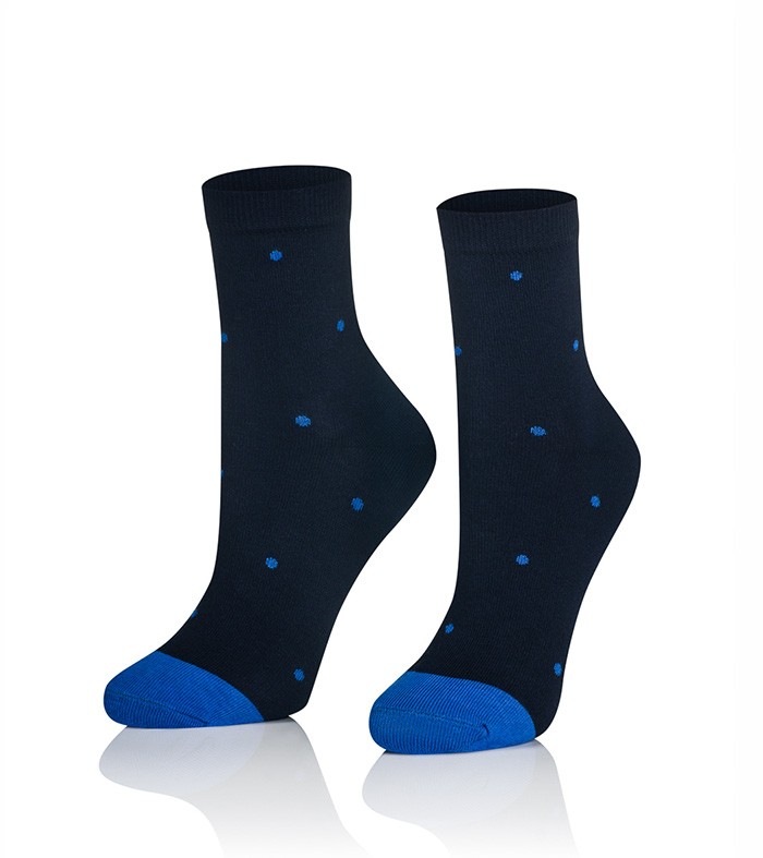 ZAKOSTKI KROPKI GRANAT / NIEBIESKI