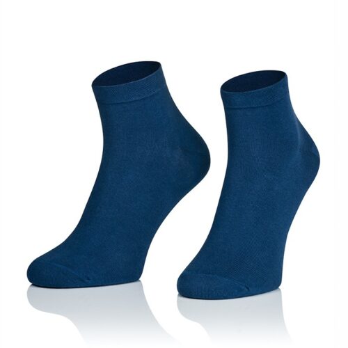 Krótkie skarpetki bawełniane gładkie - zakostki JEANS