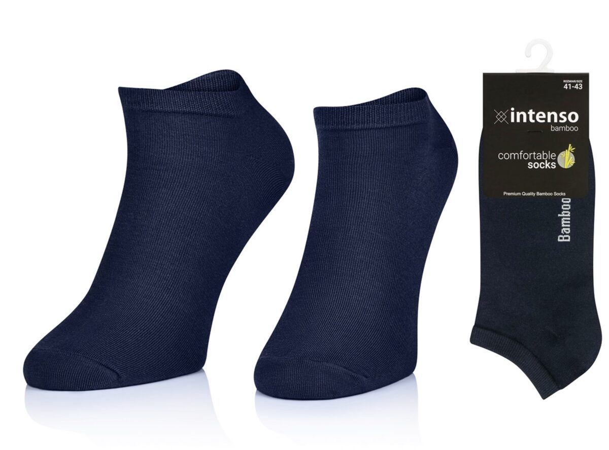 STOPKI MĘSKIE BAMBUSOWE ODDYCHAJĄCE GRANAT