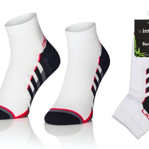 KRÓTKIE SKARPETKI 3/4 ZAKOSTKI SPORTOWE BAMBUSOWE WZÓR 10