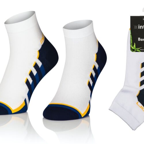 KRÓTKIE SKARPETKI 3/4 ZAKOSTKI SPORTOWE BAMBUSOWE WZÓR 11