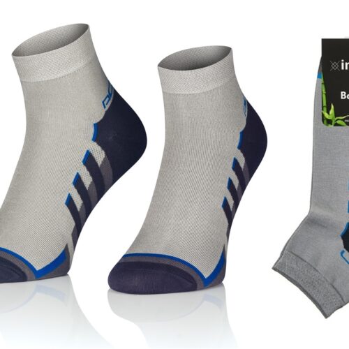 KRÓTKIE SKARPETKI 3/4 ZAKOSTKI SPORTOWE BAMBUSOWE WZÓR 12