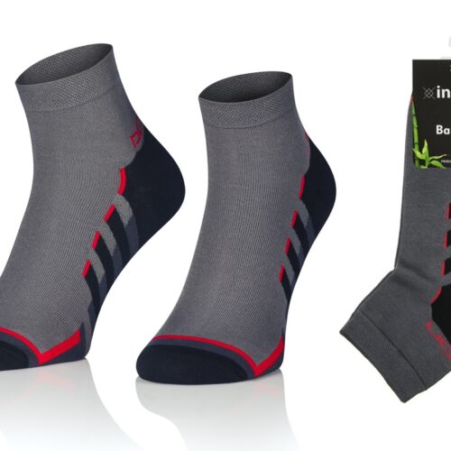 KRÓTKIE SKARPETKI 3/4 ZAKOSTKI SPORTOWE BAMBUSOWE WZÓR 13