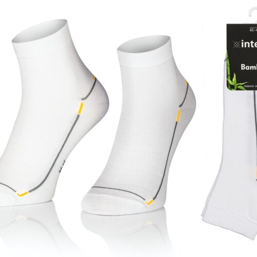 KRÓTKIE SKARPETKI 3/4 ZAKOSTKI SPORTOWE BAMBUSOWE WZÓR 14