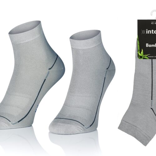 KRÓTKIE SKARPETKI 3/4 ZAKOSTKI SPORTOWE BAMBUSOWE WZÓR 15