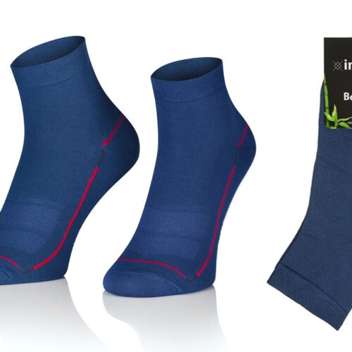 KRÓTKIE SKARPETKI 3/4 ZAKOSTKI SPORTOWE BAMBUSOWE WZÓR 17