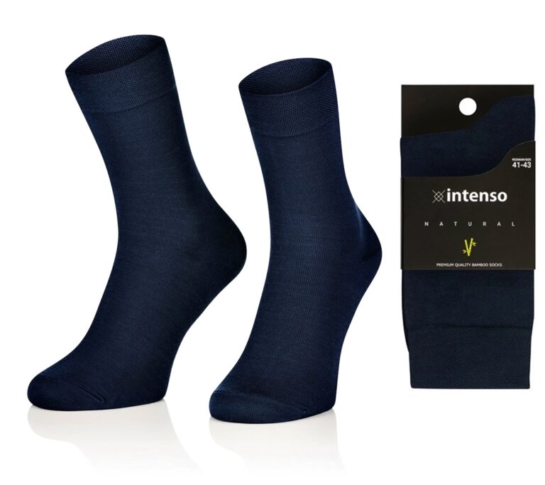 SKARPETY BAMBUSOWE MĘSKIE ODDYCHAJĄCE ART.1061 GRANAT