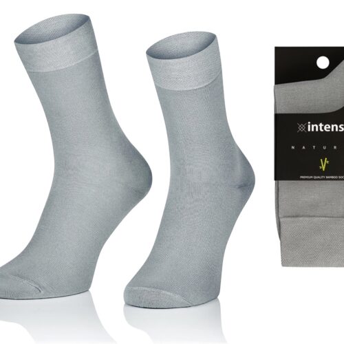 SKARPETY BAMBUSOWE MĘSKIE ODDYCHAJĄCE ART.1061 POPIEL