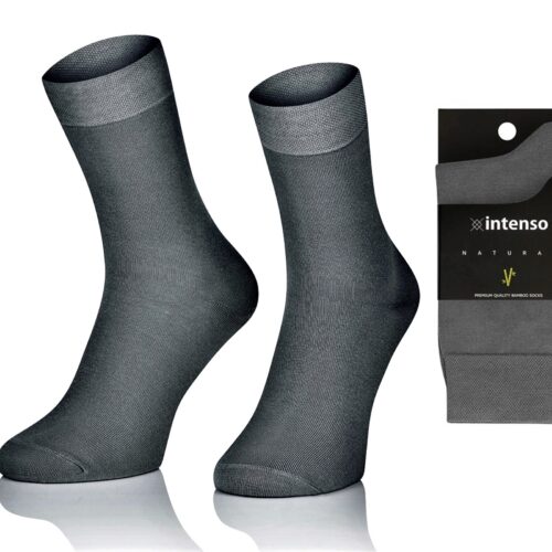 SKARPETY BAMBUSOWE MĘSKIE ODDYCHAJĄCE ART.1061 SZARE