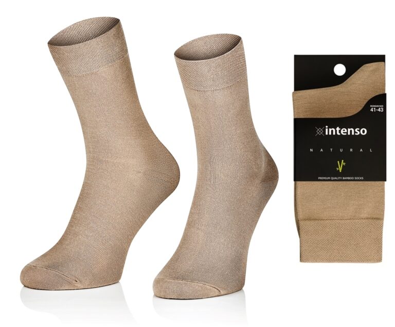 SKARPETY BAMBUSOWE MĘSKIE ODDYCHAJĄCE ART.1061 BEŻ