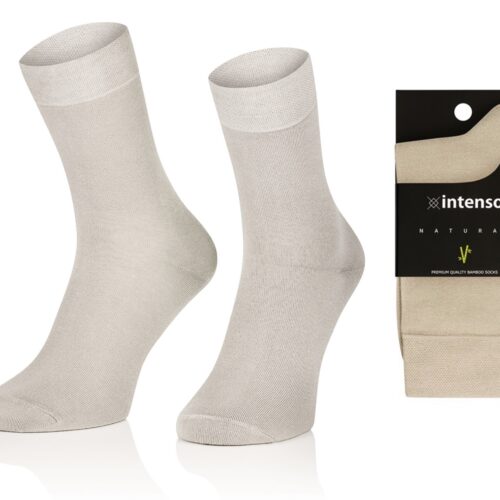 SKARPETY BAMBUSOWE MĘSKIE ODDYCHAJĄCE ART.1061 JASNY BEŻ
