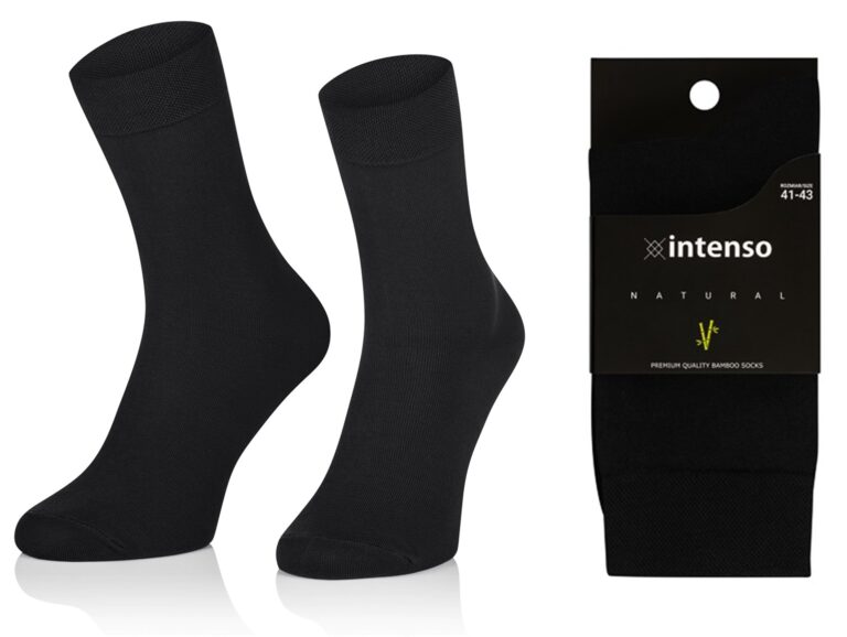 SKARPETY BAMBUSOWE MĘSKIE ODDYCHAJĄCE ART.1061 CZARNE