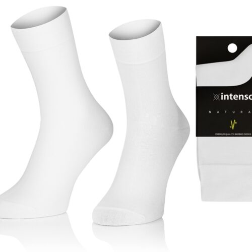 SKARPETY BAMBUSOWE MĘSKIE ODDYCHAJĄCE ART.1061 BIAŁE