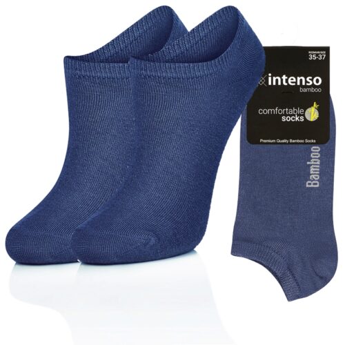 STOPKI BAMBUSOWE DAMSKIE MŁODZIEŻOWE ODDYCHAJĄCE JEANS