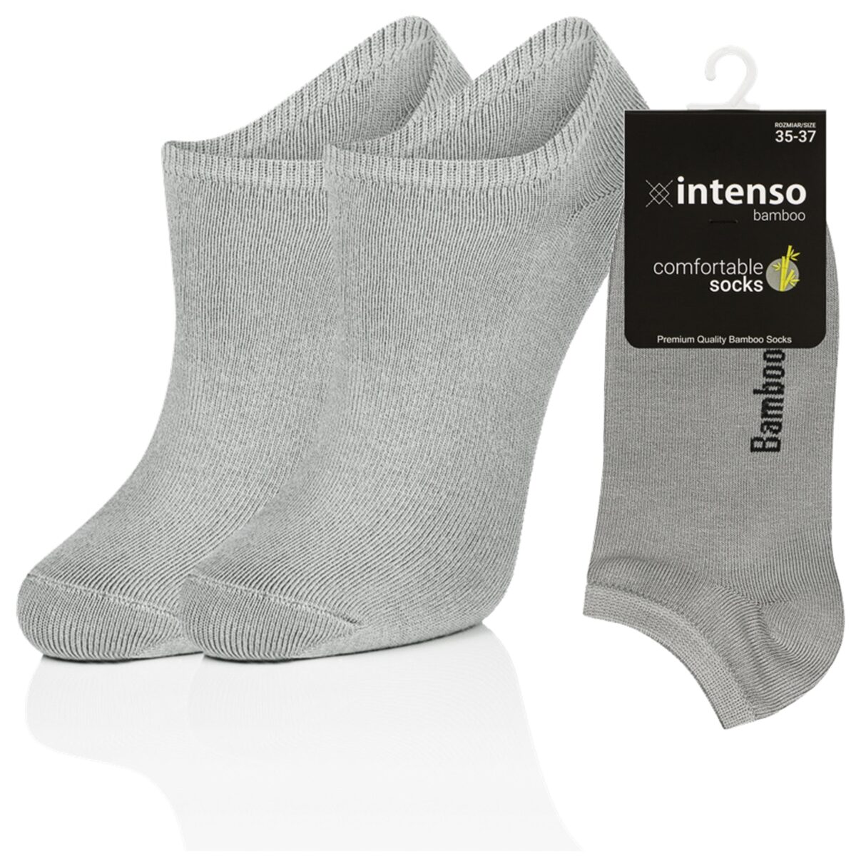 STOPKI BAMBUSOWE DAMSKIE MŁODZIEŻOWE ODDYCHAJĄCE POPIEL