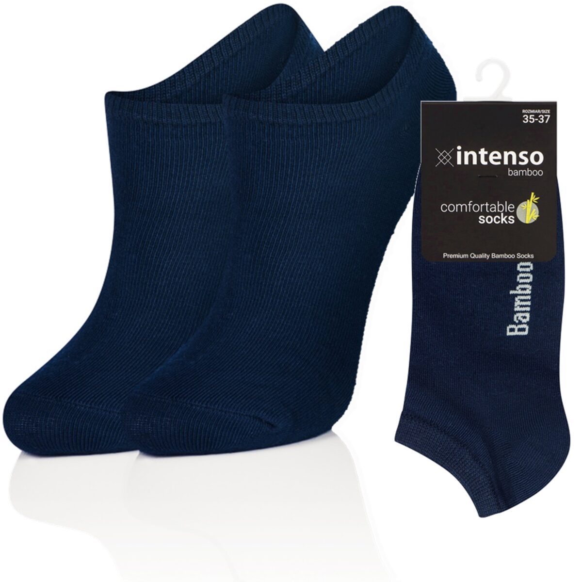 STOPKI BAMBUSOWE DAMSKIE MŁODZIEŻOWE ODDYCHAJĄCE GRANAT