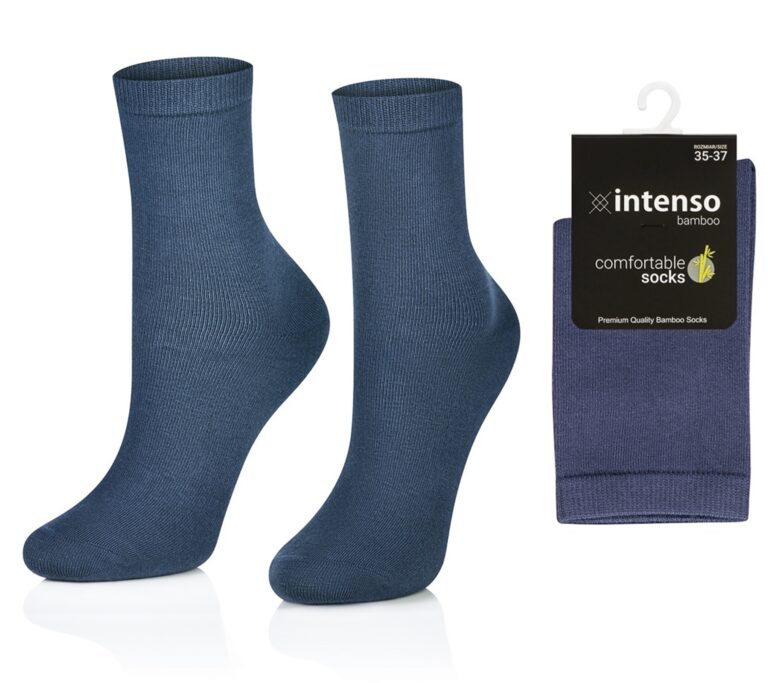 SKARPETKI BAMBUSOWE DAMSKIE / MŁODZIEŻOWE ODDYCHAJĄCE JEANS