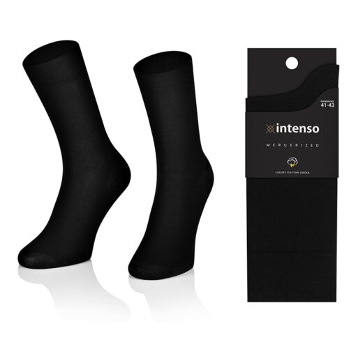 Skarpety z bawełny merceryzowanej czarne