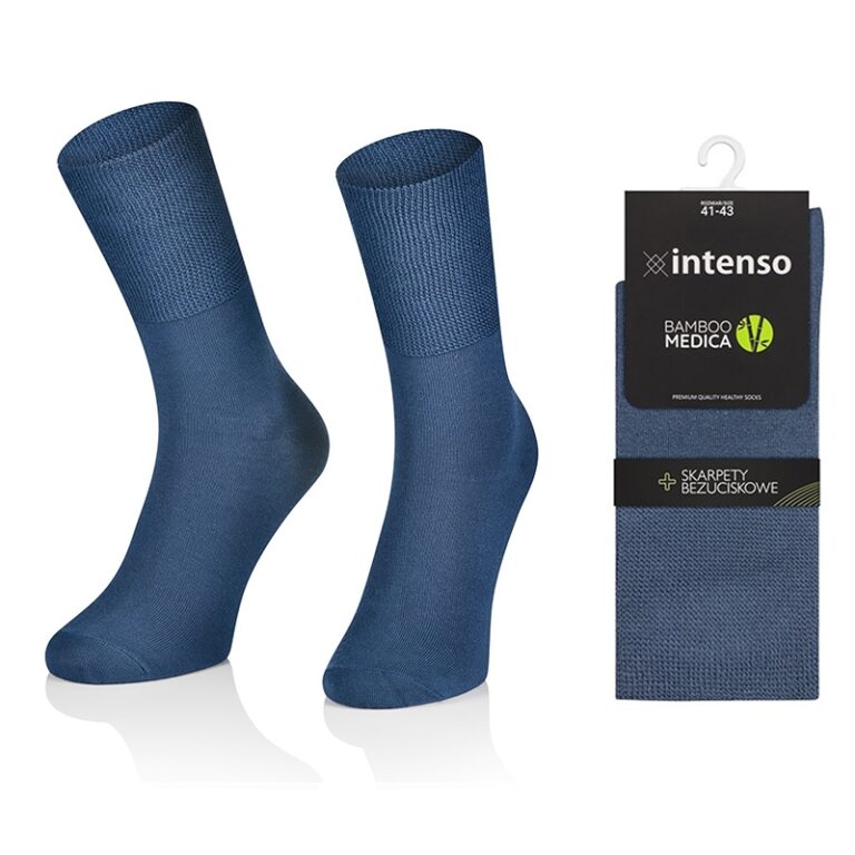 Skarpety damskie bezuciskowe bambusowe Bamboo Medica Jeans