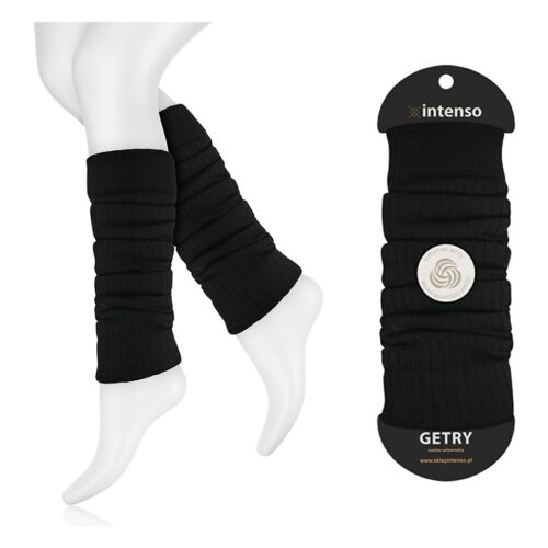 Getry wełniane ocieplacze czarny