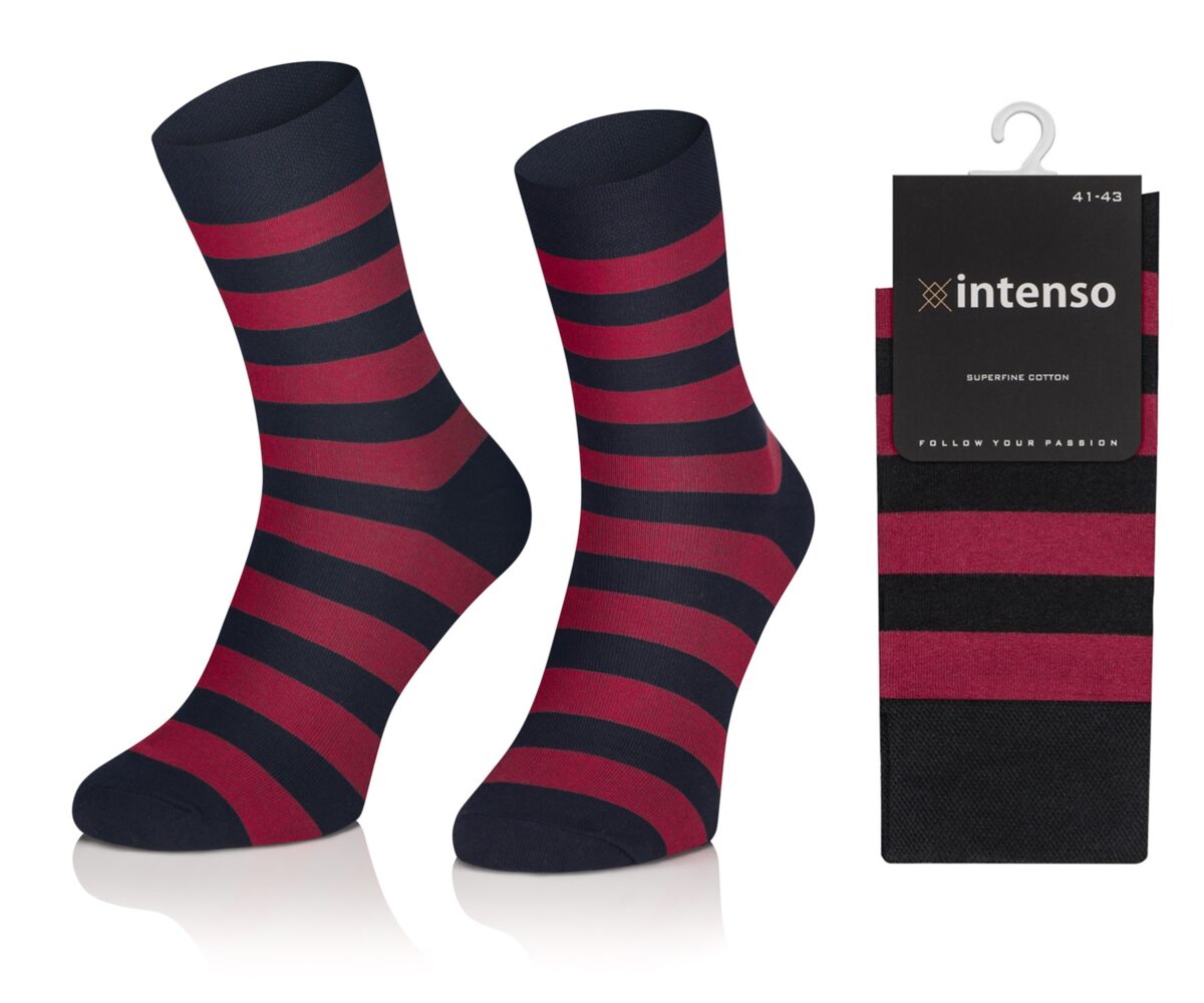 ELEGANCKIE SKARPETY MĘSKIE WE WZORY WZ14