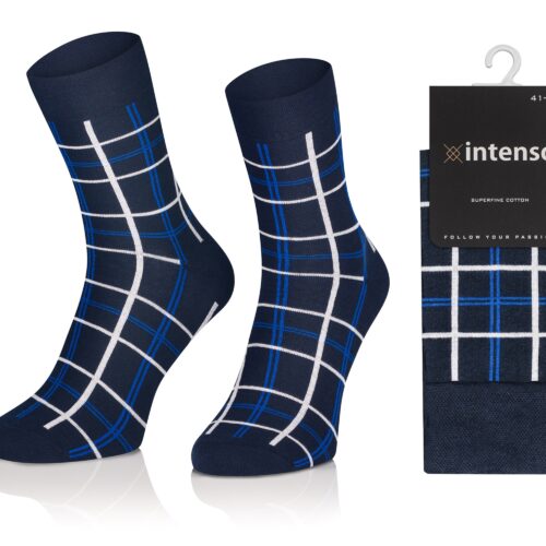 ELEGANCKIE SKARPETY MĘSKIE WE WZORY WZ15