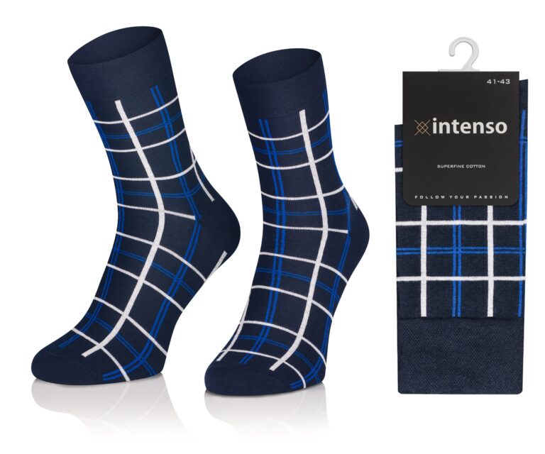 ELEGANCKIE SKARPETY MĘSKIE WE WZORY WZ15