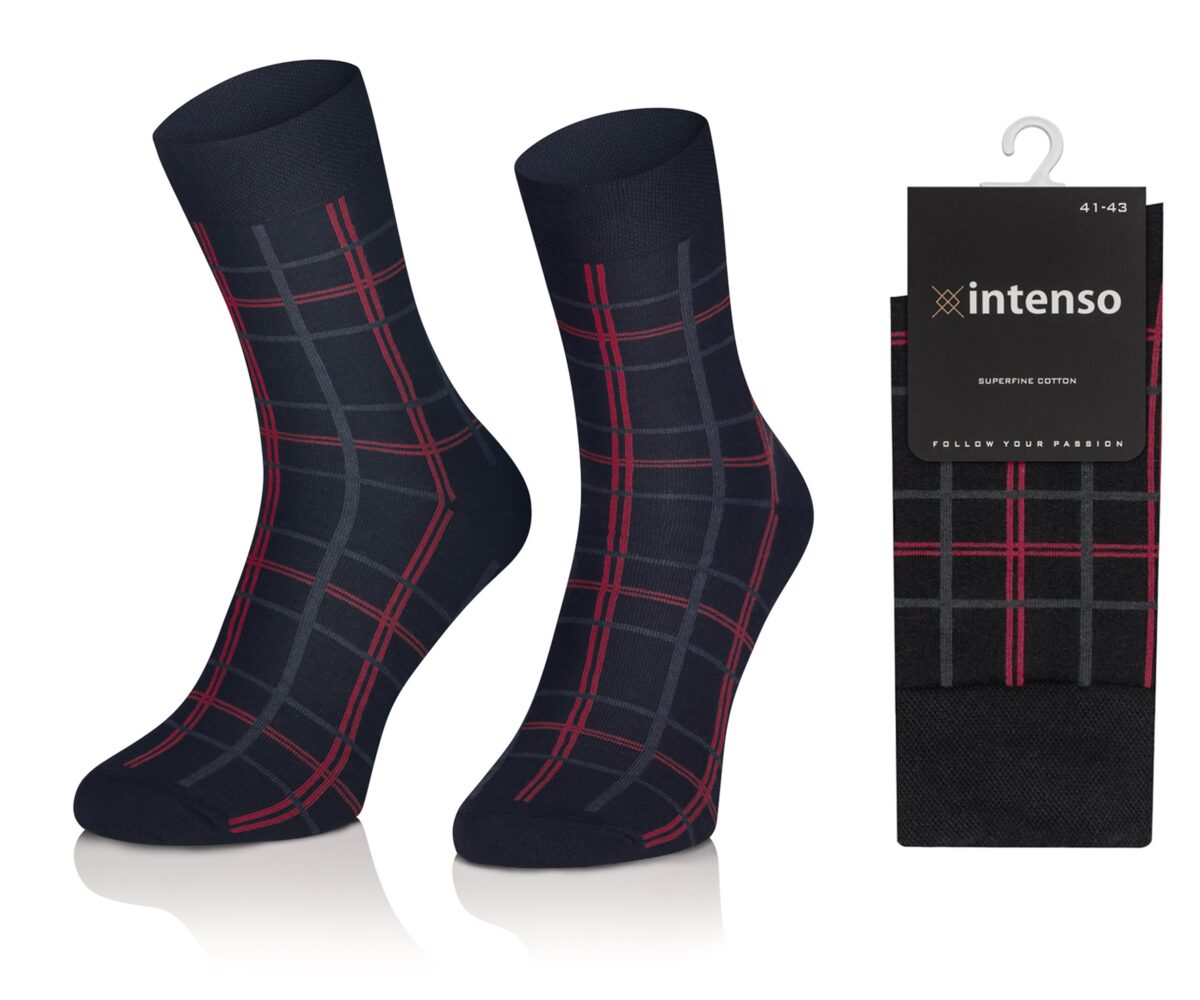 ELEGANCKIE SKARPETY MĘSKIE WE WZORY WZ16