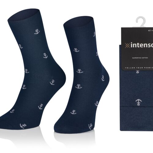 ELEGANCKIE SKARPETY MĘSKIE WE WZORY WZ17