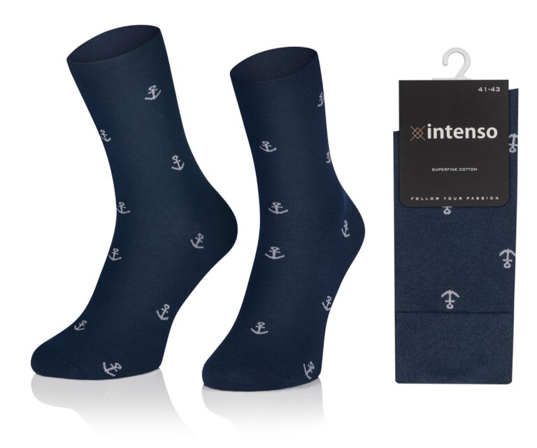 ELEGANCKIE SKARPETY MĘSKIE WE WZORY WZ17