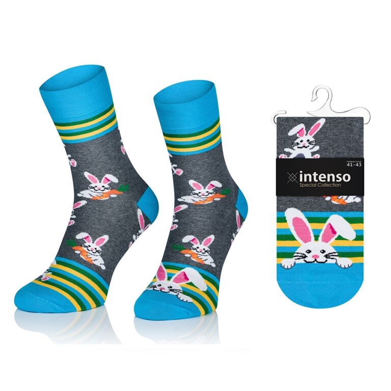 Skarpety wielkanocne damskie Intenso Special Collection Królik