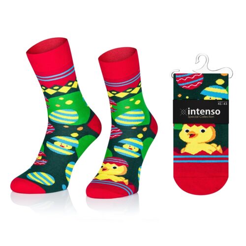 Skarpety wielkanocne damskie Intenso Special Collection Kurczak