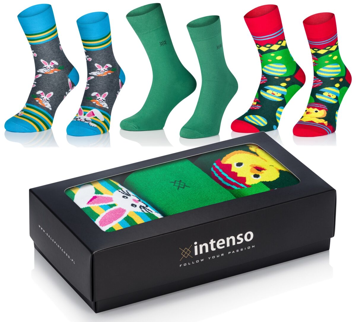 Skarpety Wielkanocne Męskie zestaw prezentowy 3Pak Nr 1