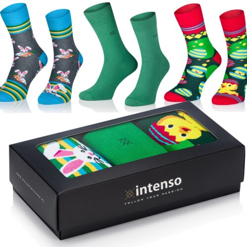 Skarpety Wielkanocne Męskie zestaw prezentowy 3Pak Nr 1