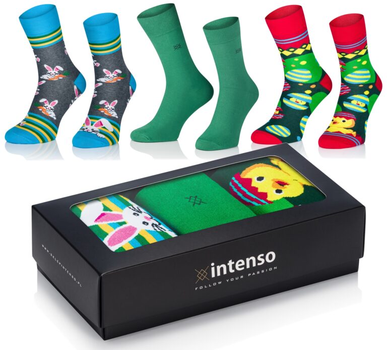 Skarpety Wielkanocne Męskie zestaw prezentowy 3Pak Nr 1