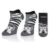 STOPKI DAMSKIE NIE DO PARY WE WZORY, INTENSO HAPPY ART.1719 WZ3 ZEBRA
