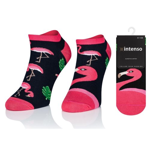 STOPKI NIE DO PARY WE WZORY, INTENSO HAPPY ART.1719 WZ2 FLAMINGI