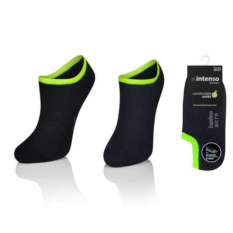 MICRO STOPKI Z WŁÓKNA BAMBUSOWEGO Z APLIKACJĄ SILIKONOWĄ W PIĘCIE + JONY SREBRA ART. 1269 WZ12