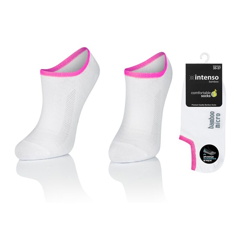 MICRO STOPKI Z WŁÓKNA BAMBUSOWEGO Z APLIKACJĄ SILIKONOWĄ W PIĘCIE + JONY SREBRA ART. 1269 WZ8