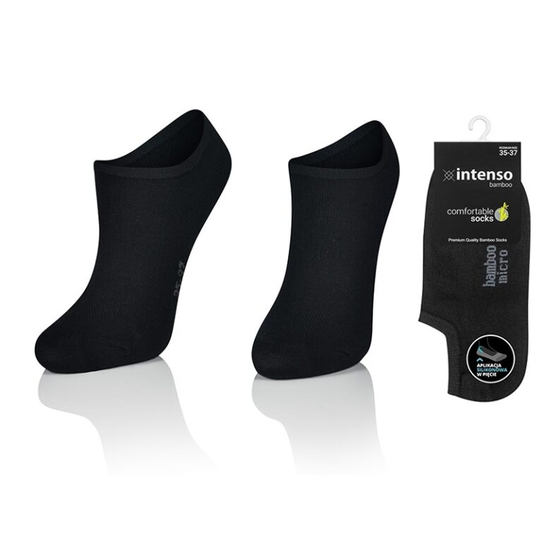 MICRO STOPKI Z WŁÓKNA BAMBUSOWEGO Z APLIKACJĄ SILIKONOWĄ W PIĘCIE + JONY SREBRA ART. 1269 WZ5