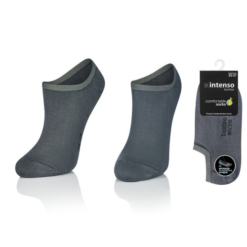 MICRO STOPKI Z WŁÓKNA BAMBUSOWEGO Z APLIKACJĄ SILIKONOWĄ W PIĘCIE + JONY SREBRA ART. 1269 WZ3