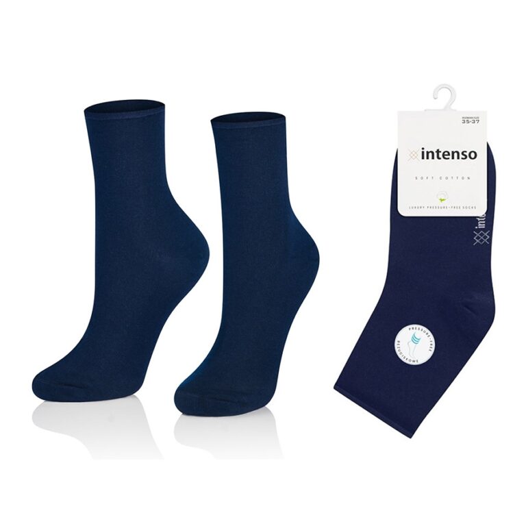 SKARPETKI BEZUCISKOWE DAMSKIE BAWEŁNA ART. 020 KOL:010