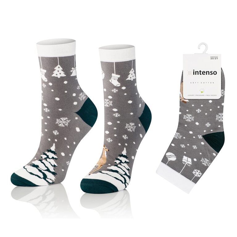 Skarpetki Świąteczne Damskie Intenso wz. 201