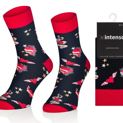 Skarpetki walentynkowe męskie ART. 0488 wz. Miecze