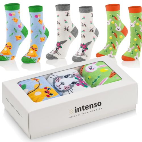 Skarpetki wielkanocne damskie zestaw 3pak w pudełku art. 0402 Nr 1