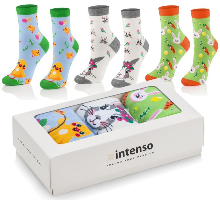 Skarpetki wielkanocne damskie zestaw 3pak w pudełku art. 0402 Nr 1
