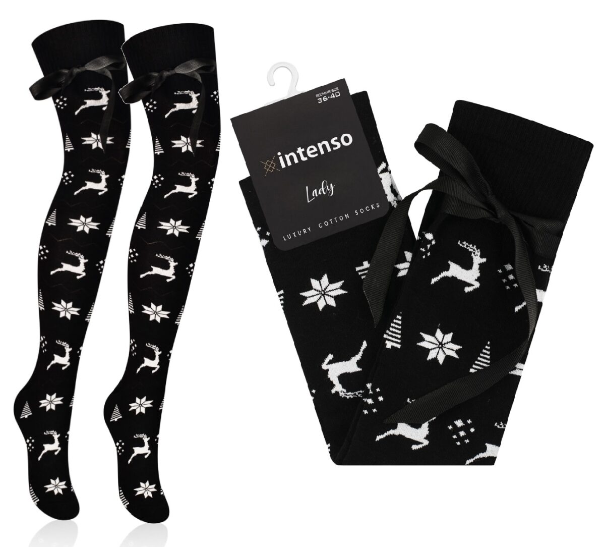 ZAKOLANÓWKI ŚWIĄTECZNE Z KOKARDKĄ INTENSO ART. 440 WZ. 225