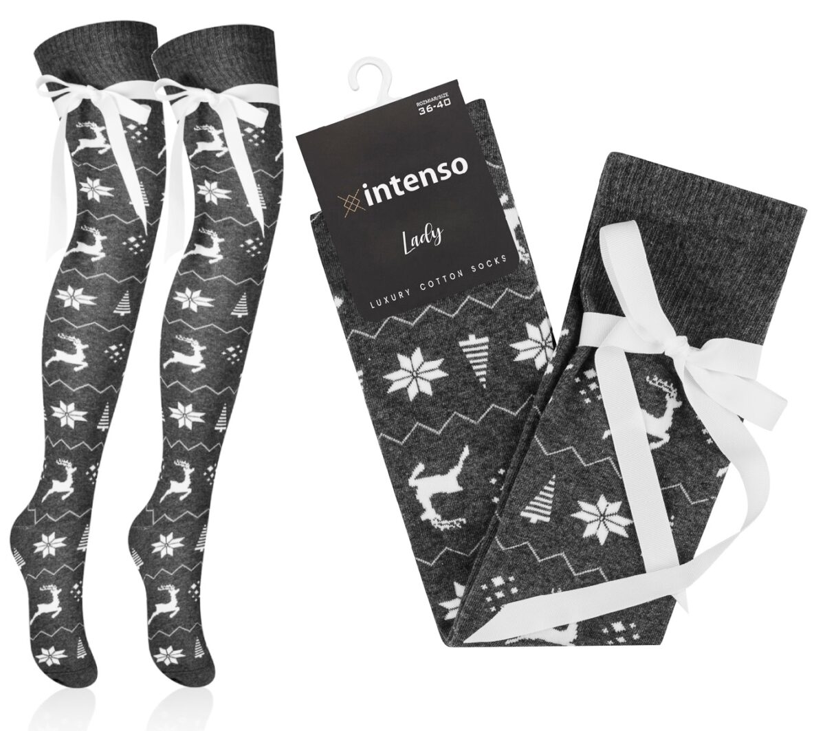 ZAKOLANÓWKI ŚWIĄTECZNE Z KOKARDKĄ INTENSO ART. 440 WZ. 226