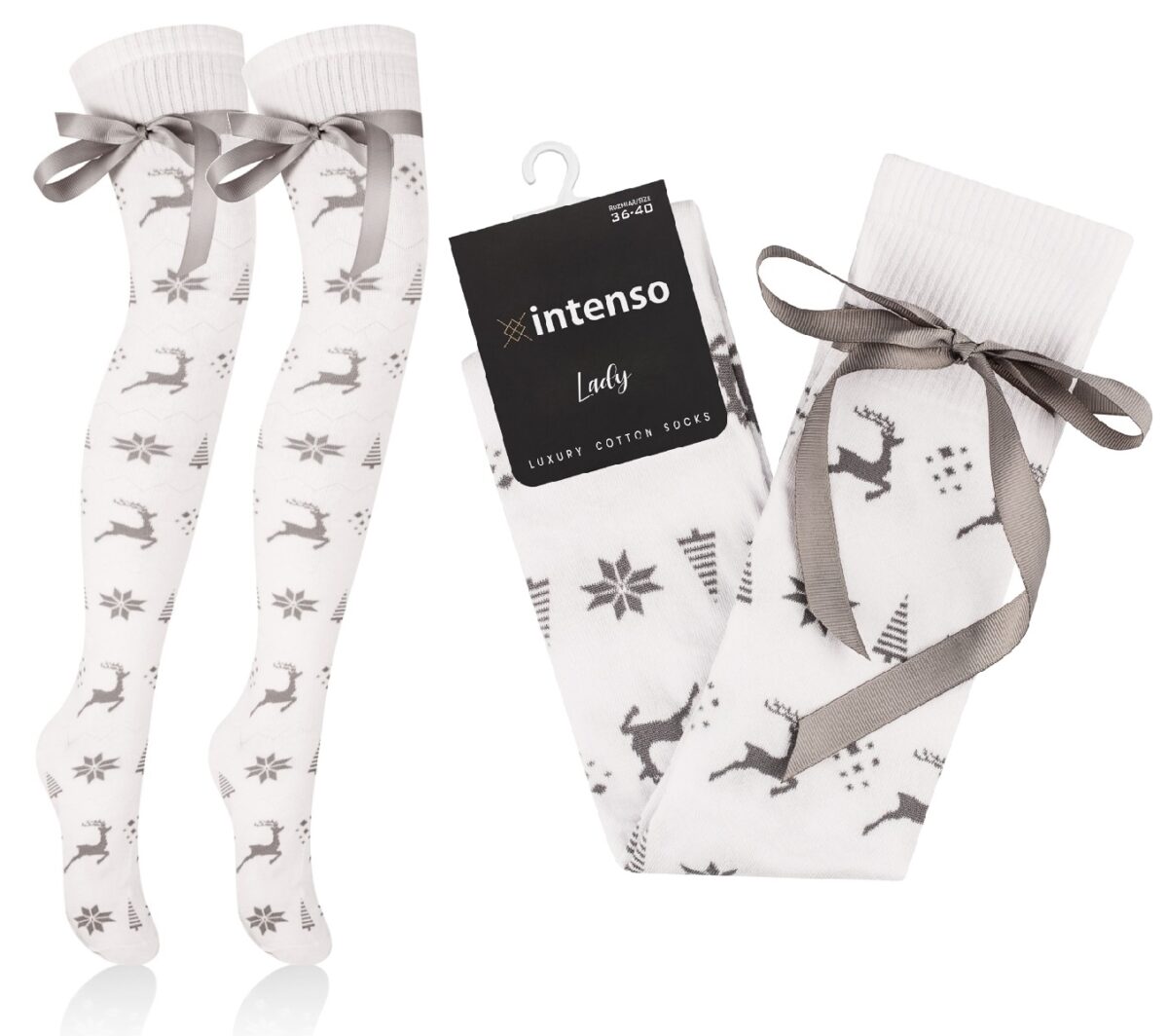 ZAKOLANÓWKI ŚWIĄTECZNE Z KOKARDKĄ INTENSO ART. 440 WZ. 228