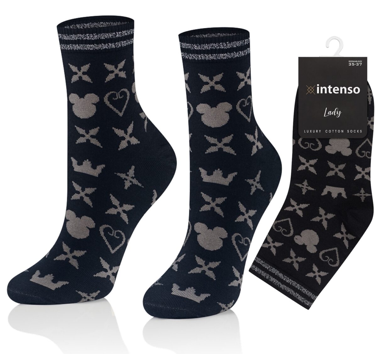 Skarpetki damskie Intenso Luxury art. 0471 wzór AA2471